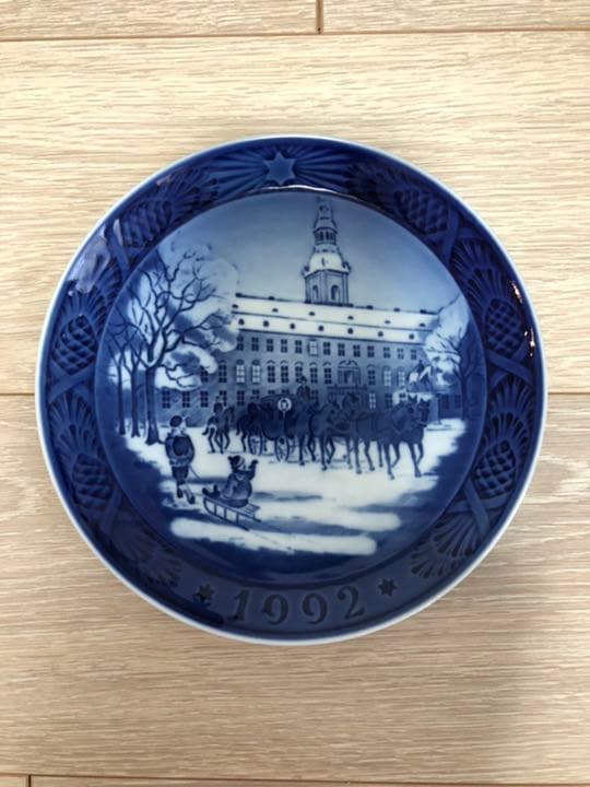 ロイヤルコペンハーゲン6枚&ウェッジウッド1枚皿　クリスマスプレート