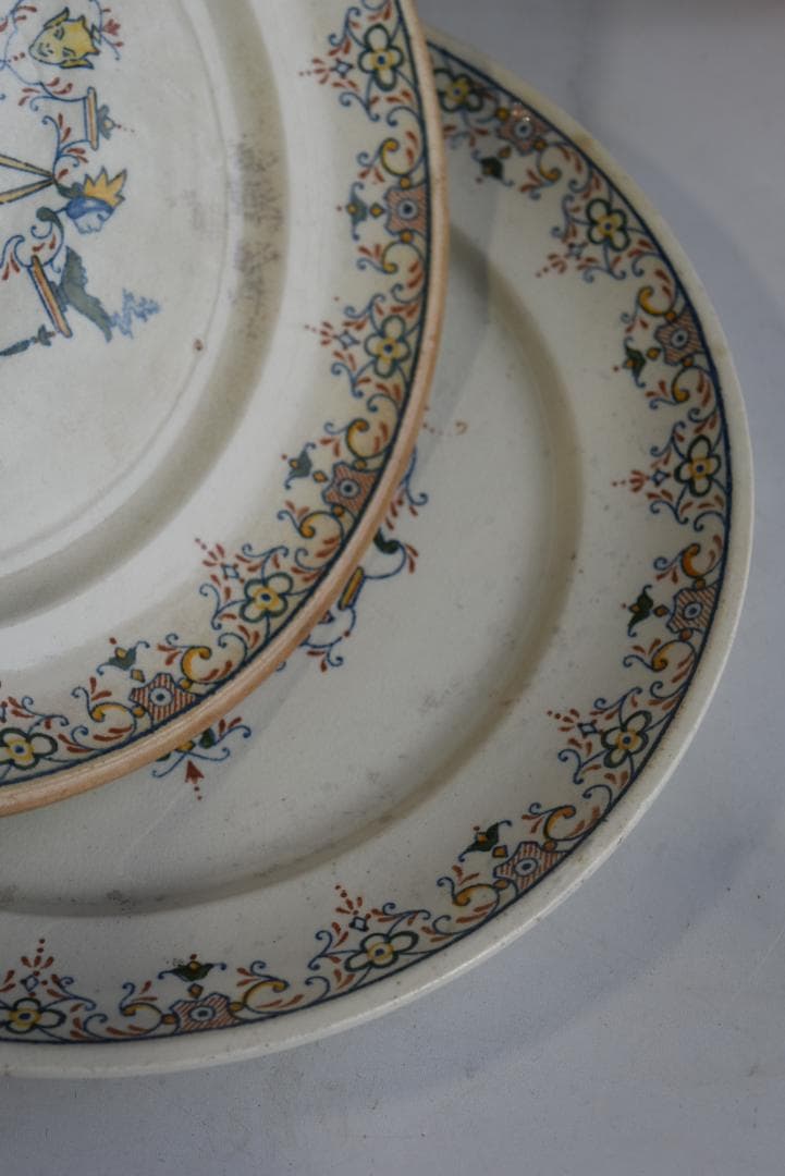 希少2枚組 パリ・オペラ窯 プレート平皿 フランスアンティーク - メルカリ