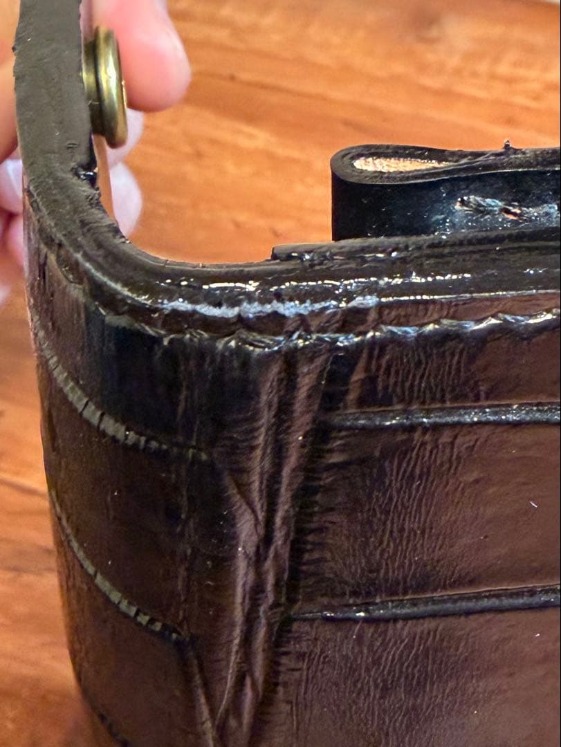 【年始セール】トラッカーウォレット ナイルクロコダイル コードバン