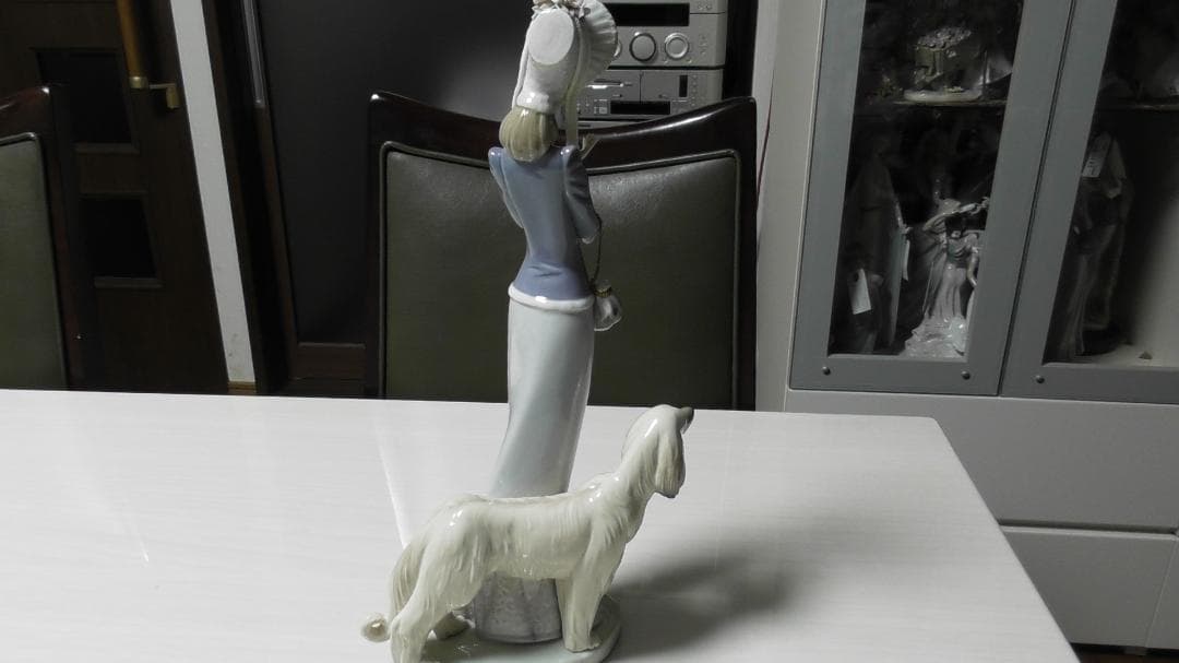mie　LLADRO　リヤドロ　【犬とお散歩】3　レース美品　Ｌ327