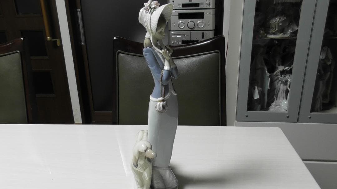 mie　LLADRO　リヤドロ　【犬とお散歩】3　レース美品　Ｌ327