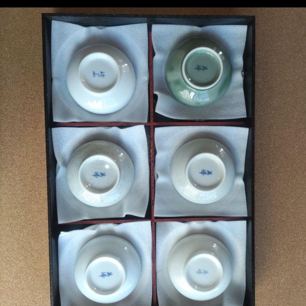 未使用 有田焼 豆皿＋小皿 同柄6セット（12枚）木箱入り/ 和食器