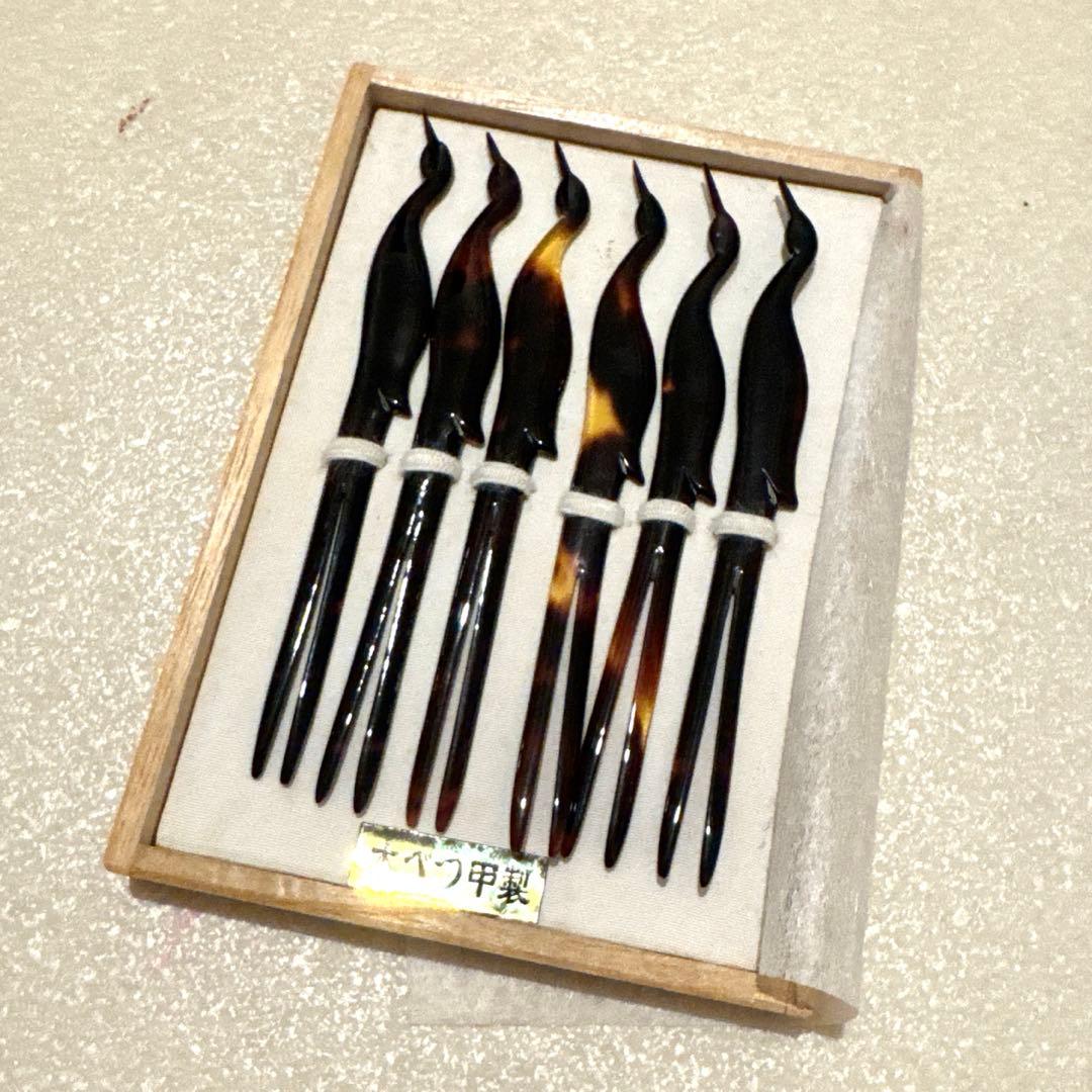 長崎　川口　本べっ甲製　菓子楊枝