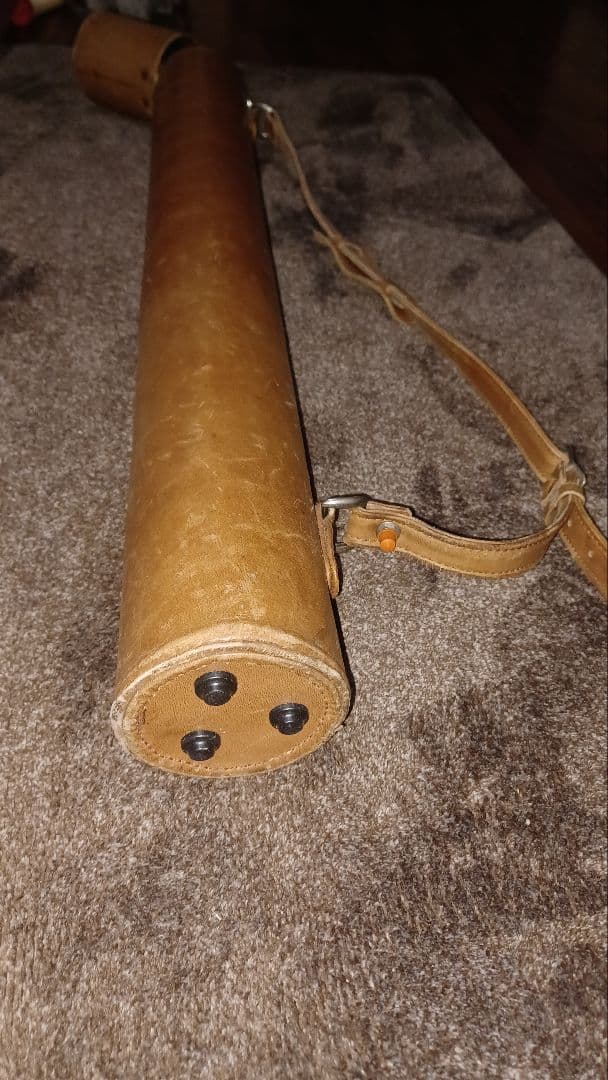 ビリヤードキューケース レザー 2本収納