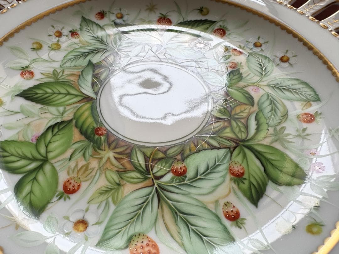 ヘレンド 森の精 24cm マスターぺインター作品 飾り皿4