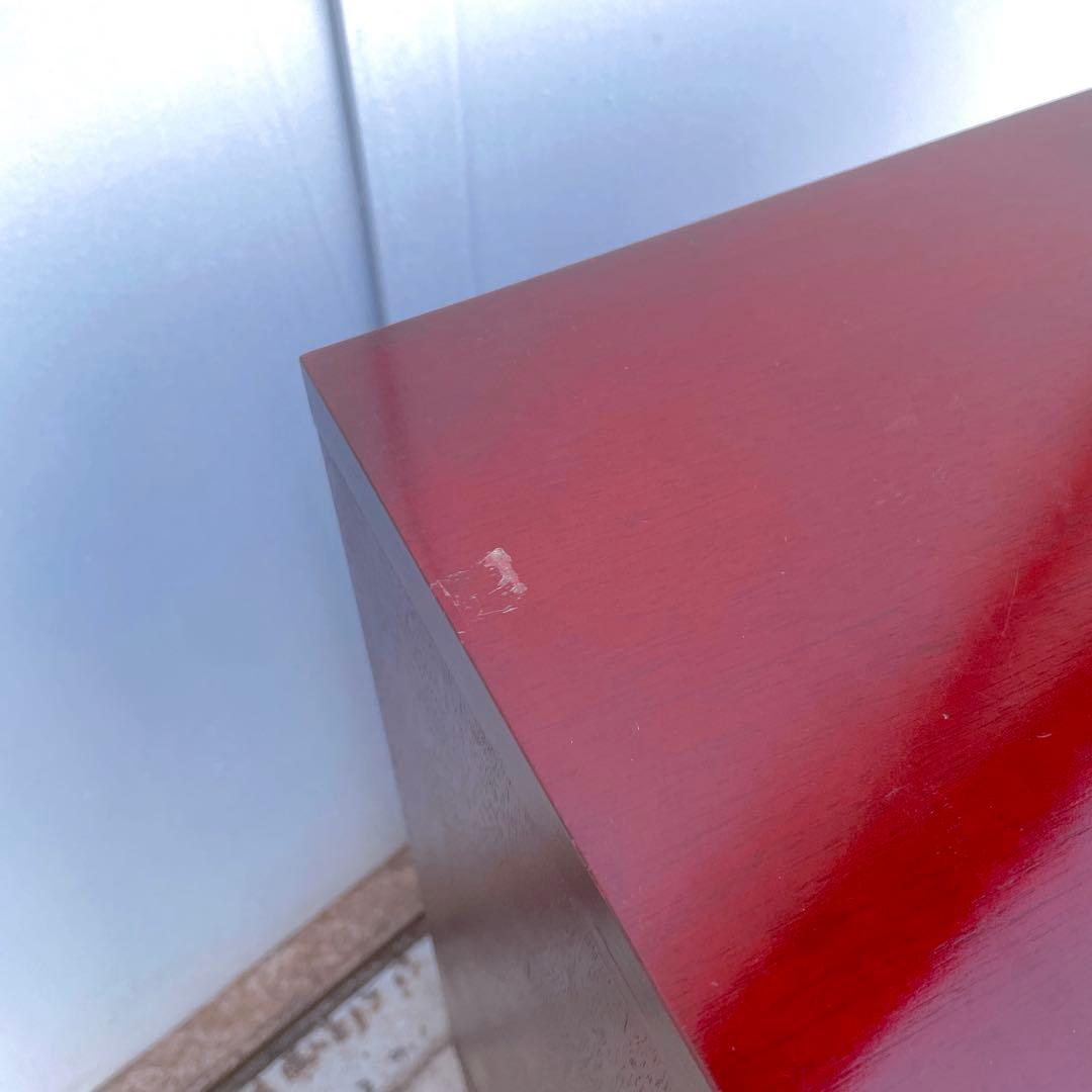 【美品】オールドカリモク ダークブラウン 木製キャビネット サイドボード