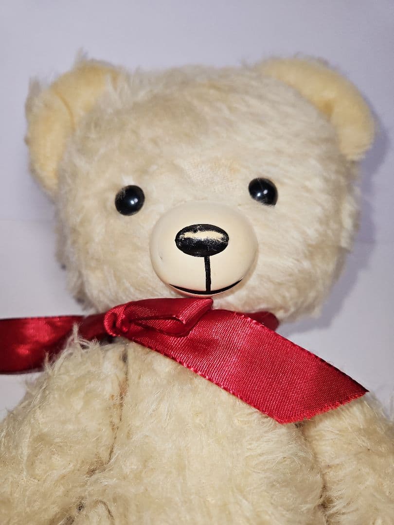DDRベア レアカラー クリーム色 テディベア 東ドイツ