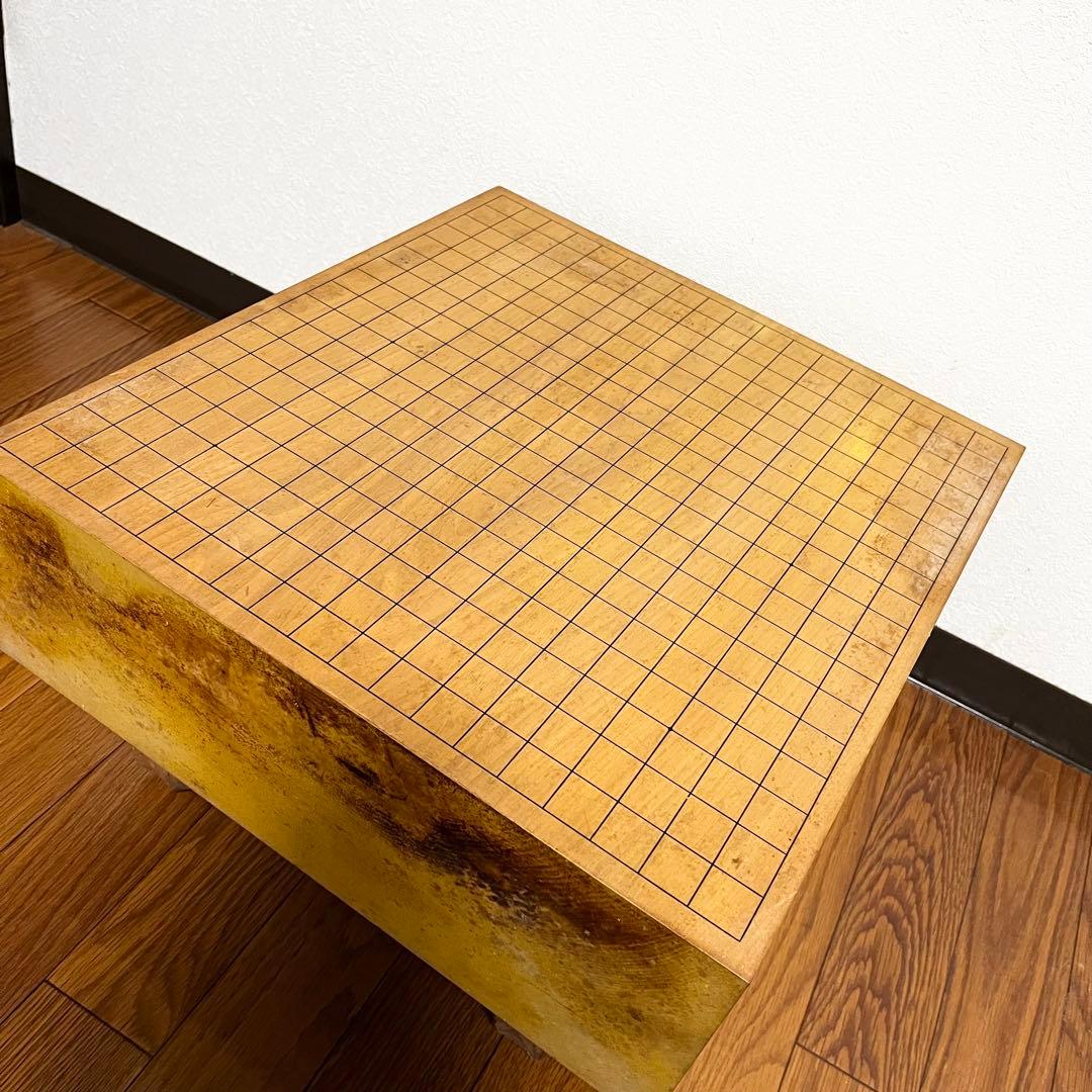 【高級セット】国産 極厚 囲碁 本榧 ヘソ 脚付き 蛤碁石 那智黒