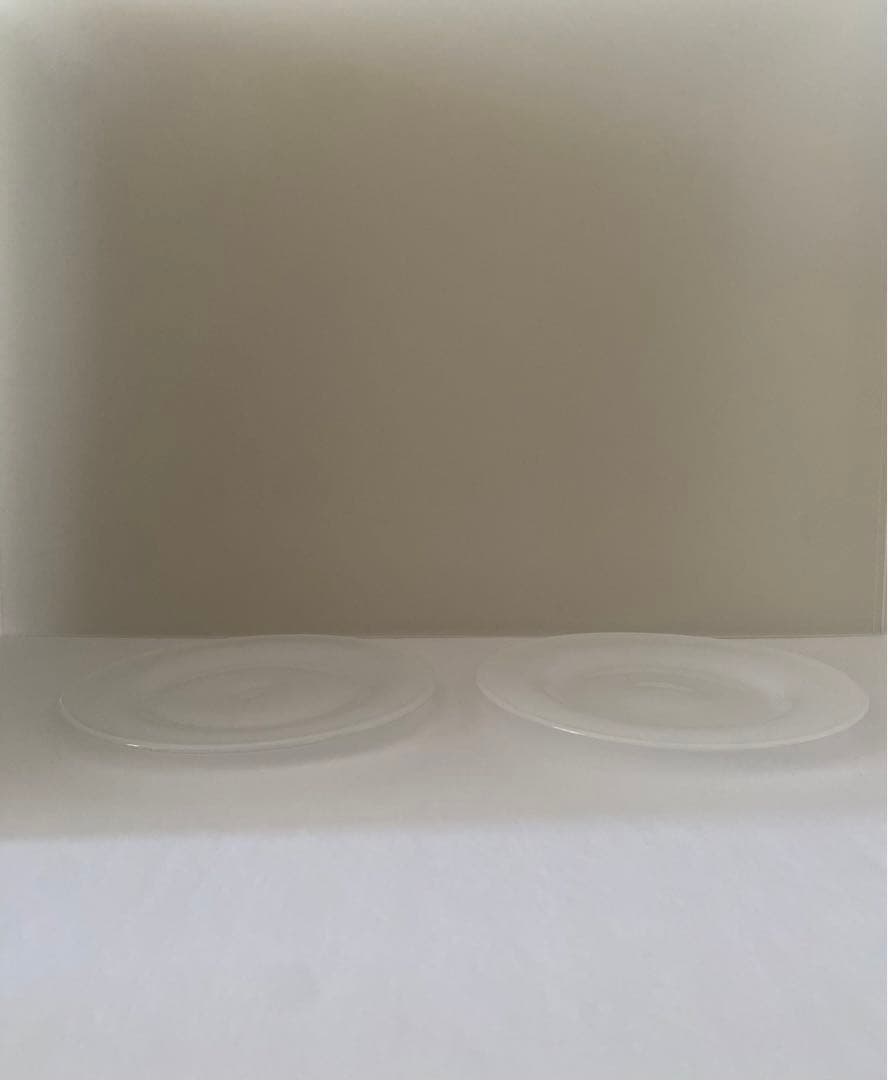辻和美　乳白色　プレート 2点セット