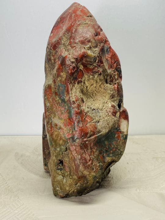 3709 佐渡錦紅石 佐渡赤玉石   3.86kg 水石 盆栽 盆石 鑑賞石