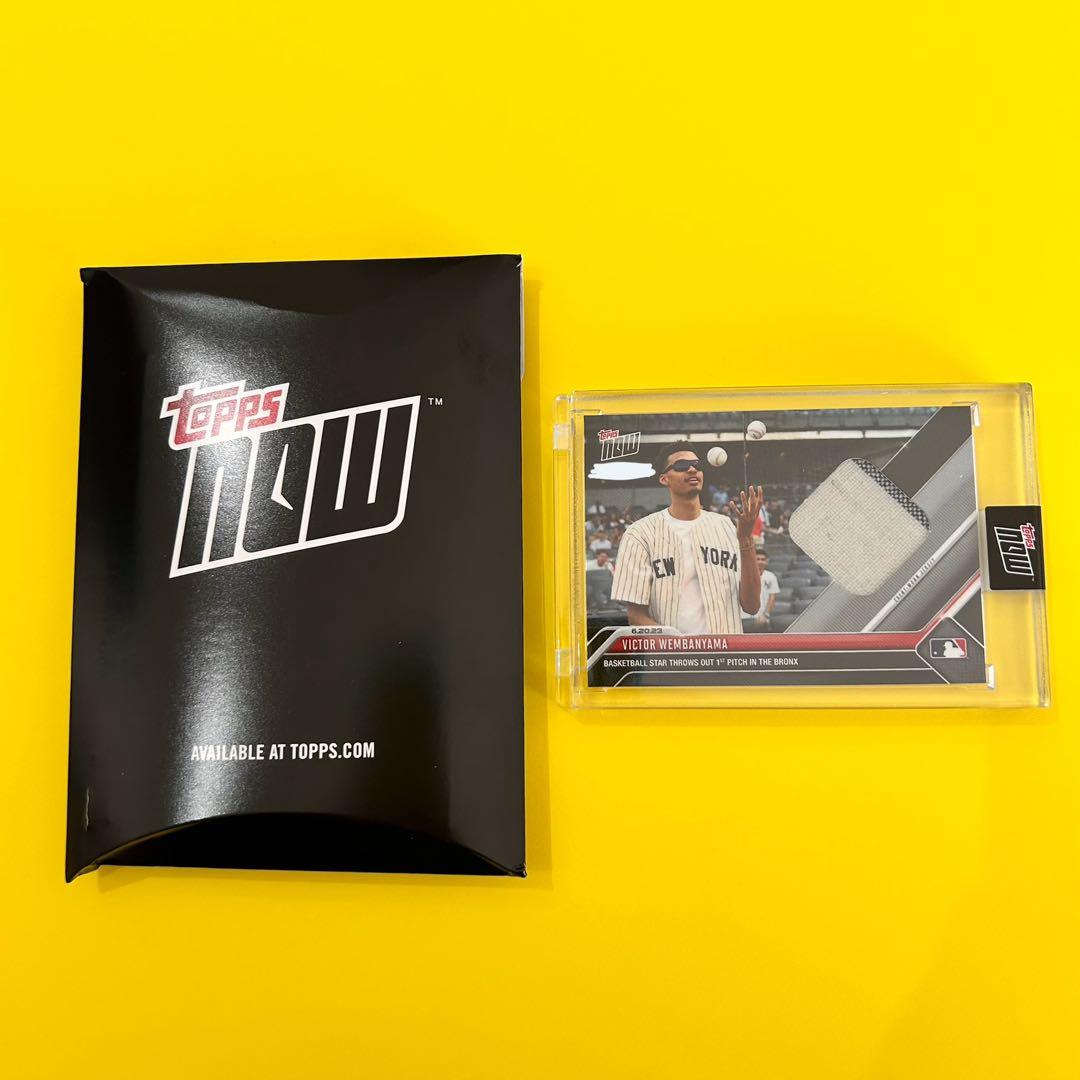 ウェンバンヤマ レリックカード ドラフト前日 ヤンキース始球式 直筆