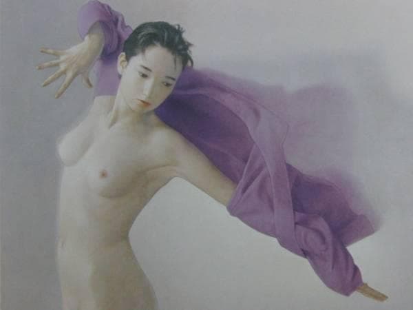 高塚省吾、【翔ぶ】、希少な額装用画集画、新品高級額 額装付、状態良好