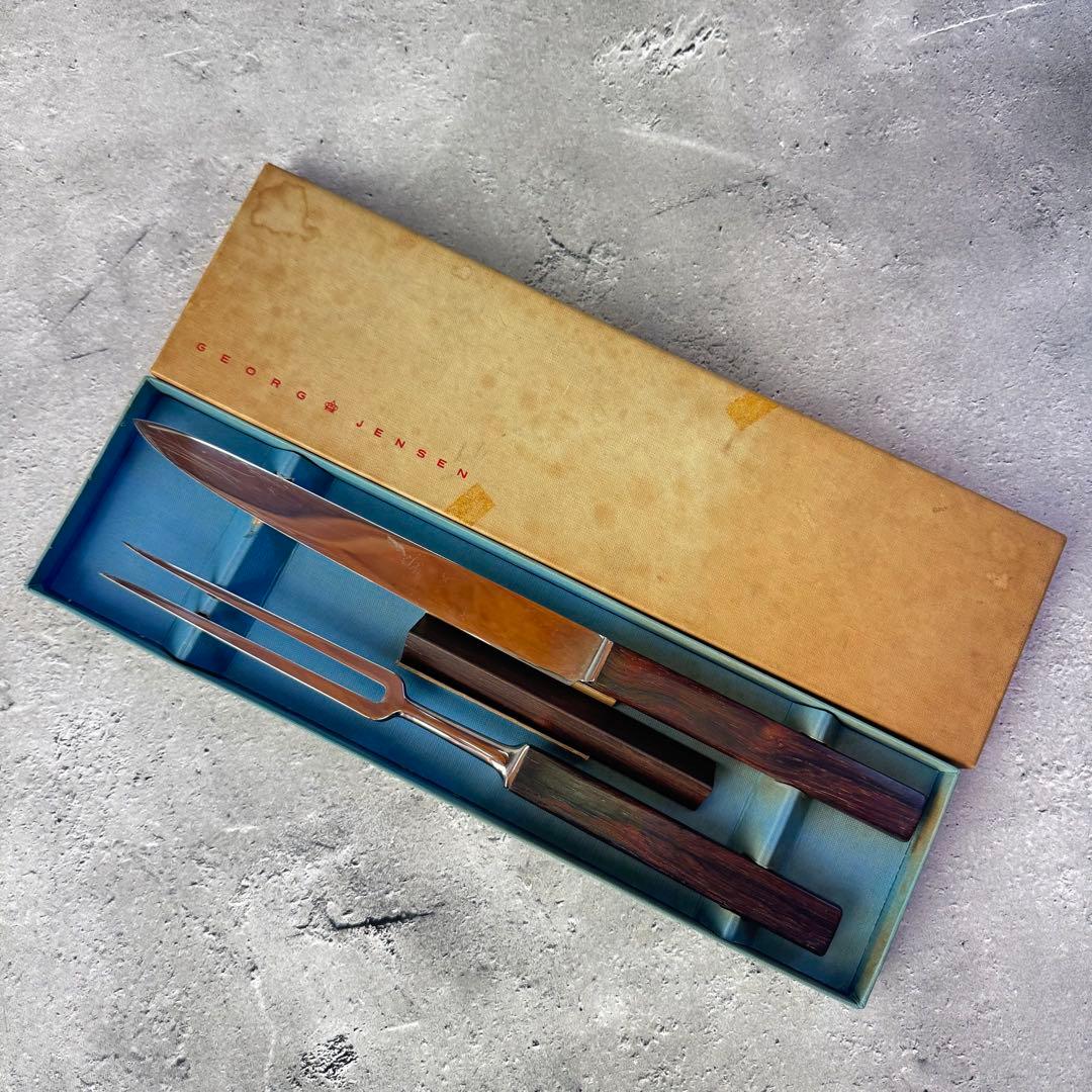 ヴィンテージ   ローズウッド彫刻セット 1960年代