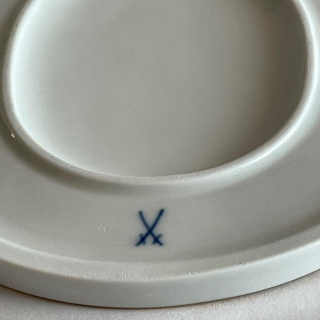 マイセン MEISSEN 陶板 プラーク ブルーフラワー 花