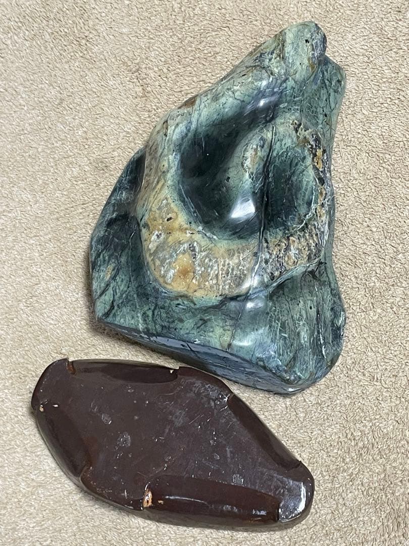 ★蛇石★蛇紋石 (サーペンティン) ★盆石/飾り石/縁起物/巳年/縁起物/金運