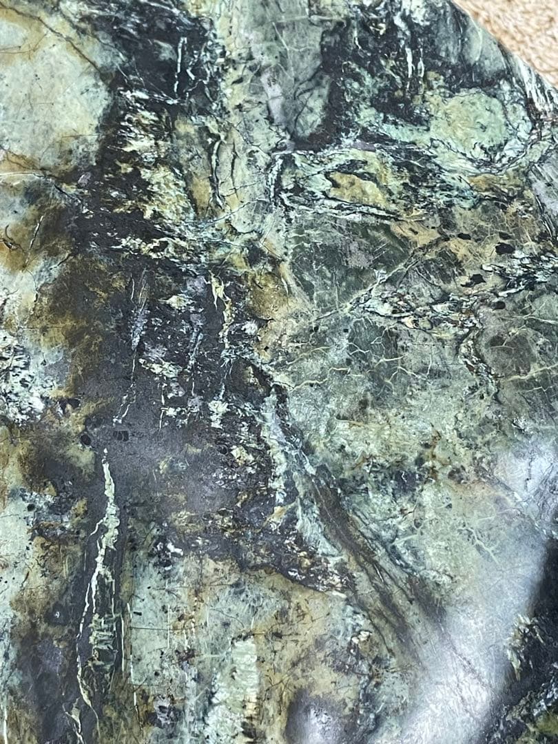 ★蛇石★蛇紋石 (サーペンティン) ★盆石/飾り石/縁起物/巳年/縁起物/金運