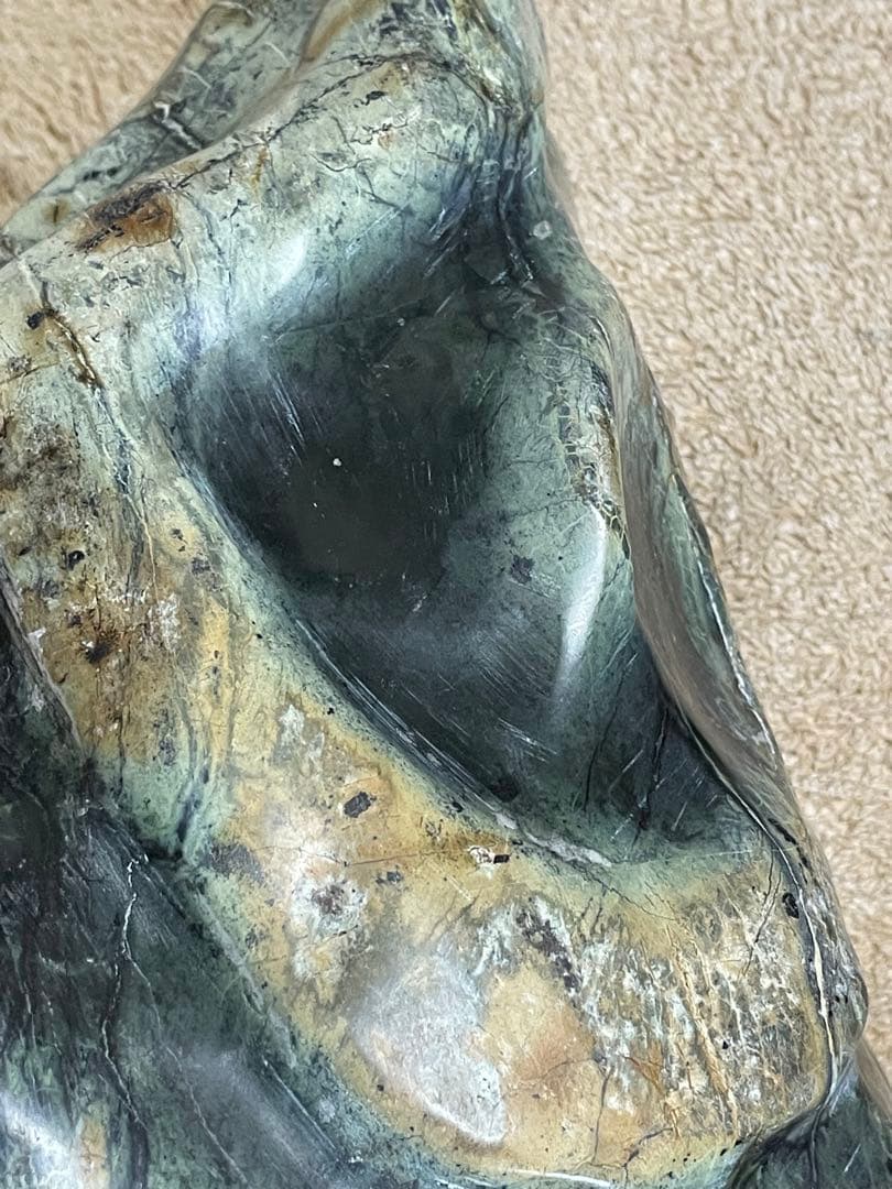 ★蛇石★蛇紋石 (サーペンティン) ★盆石/飾り石/縁起物/巳年/縁起物/金運