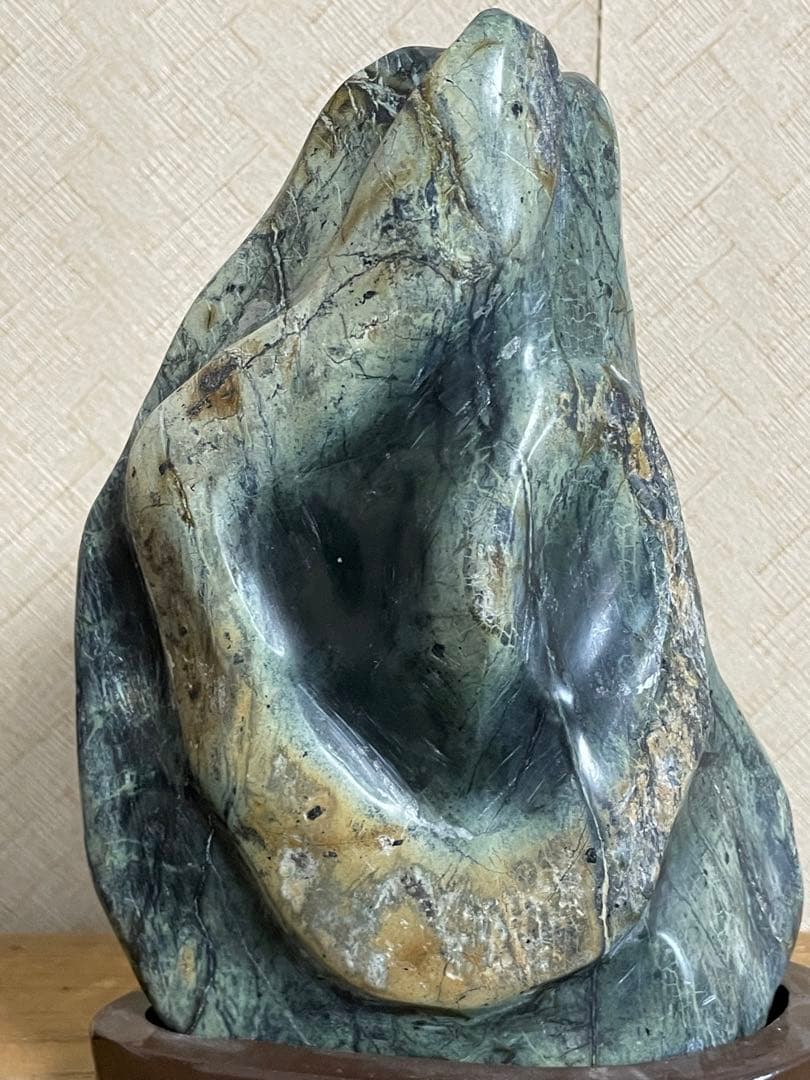 ★蛇石★蛇紋石 (サーペンティン) ★盆石/飾り石/縁起物/巳年/縁起物/金運