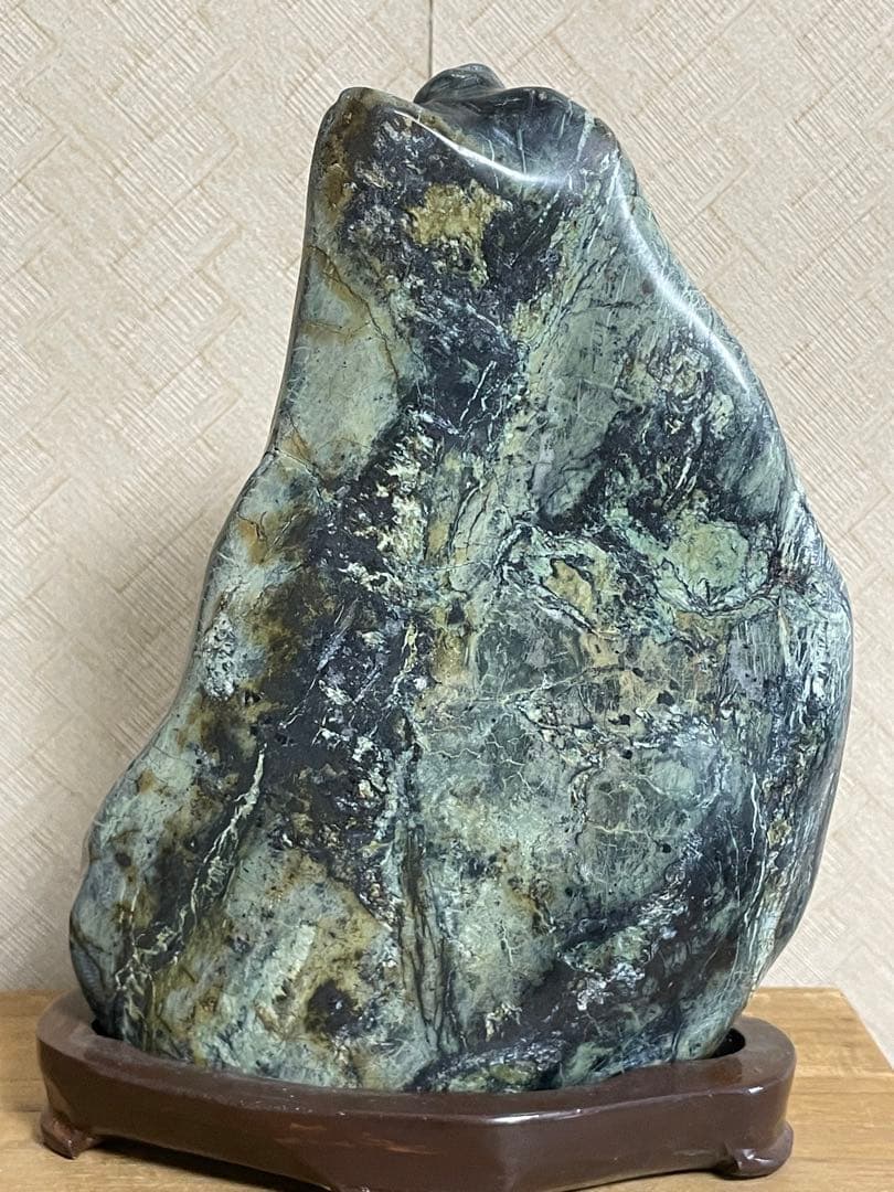 ★蛇石★蛇紋石 (サーペンティン) ★盆石/飾り石/縁起物/巳年/縁起物/金運