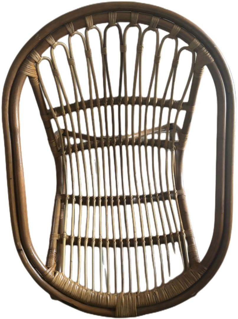 アンティーク！ラタン　ラウンド　チェア　椅子　藤