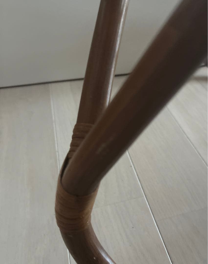 アンティーク！ラタン　ラウンド　チェア　椅子　藤