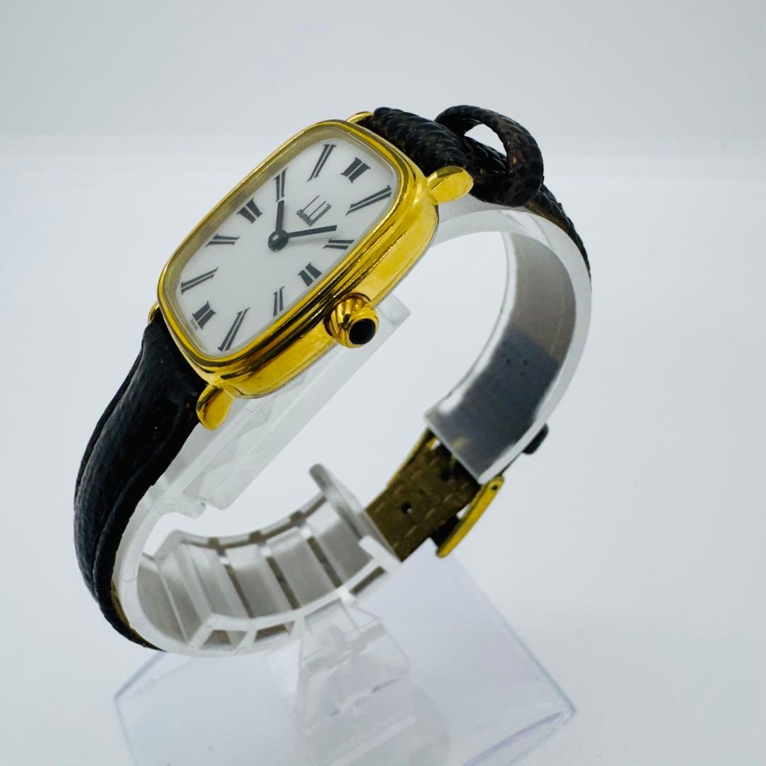 ✨dunhill✨ダンヒル✨ホワイト文字盤✨クォーツ✨ヴィンテージ✨腕時計✨