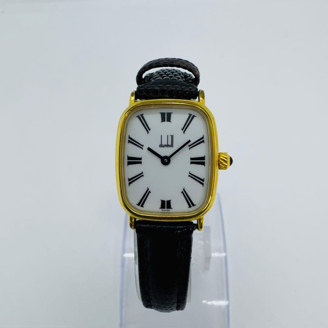 ✨dunhill✨ダンヒル✨ホワイト文字盤✨クォーツ✨ヴィンテージ✨腕時計✨