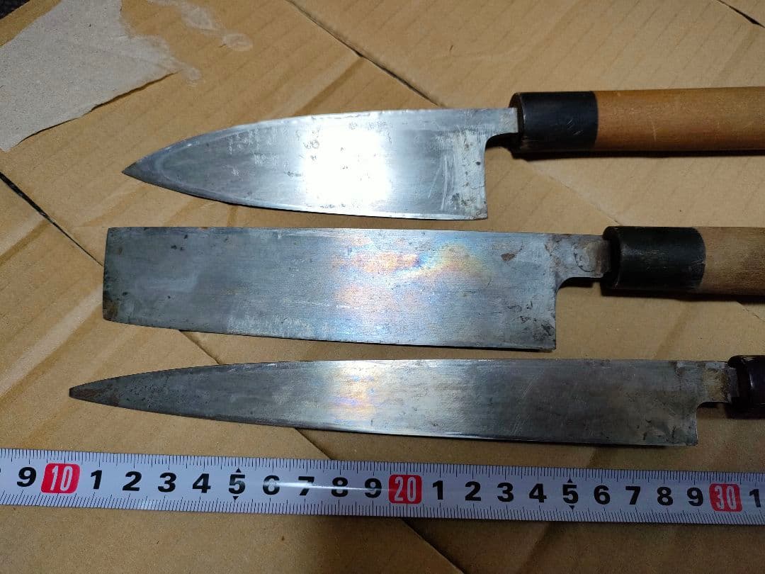 木屋イヅツキ　和包丁 出刃包丁 薄刃 柳刃包丁 3本セット