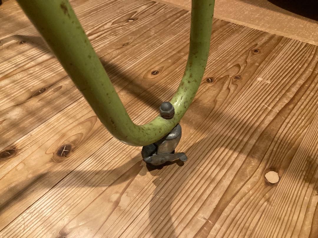 昭和レトロ　ワイヤーワゴン　キャスター付　店舗什器　シャビージャンクガーデン④