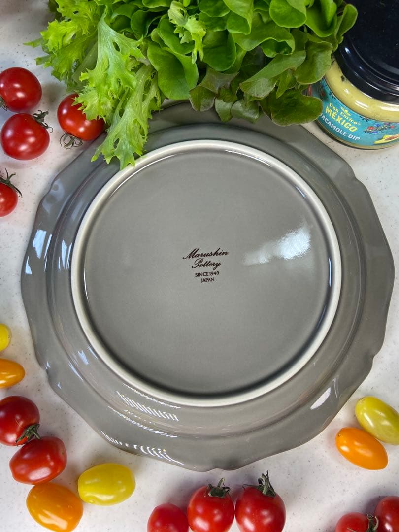 新品　ディナープレート　お皿　3カラー　ホワイト　ココア　グレー　3枚セット