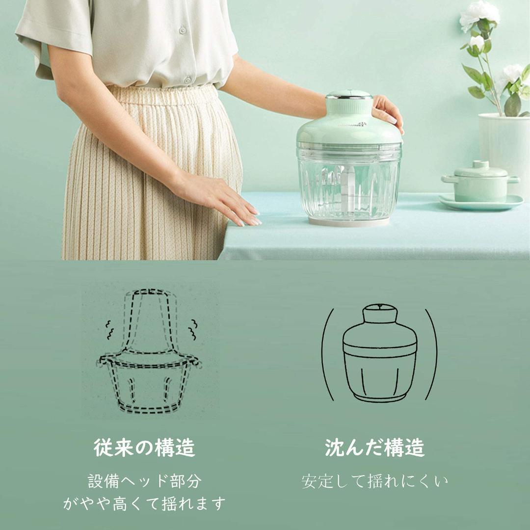 ◎フードプロセッサー 2.0L大容量 チョッパー 300W　多機能