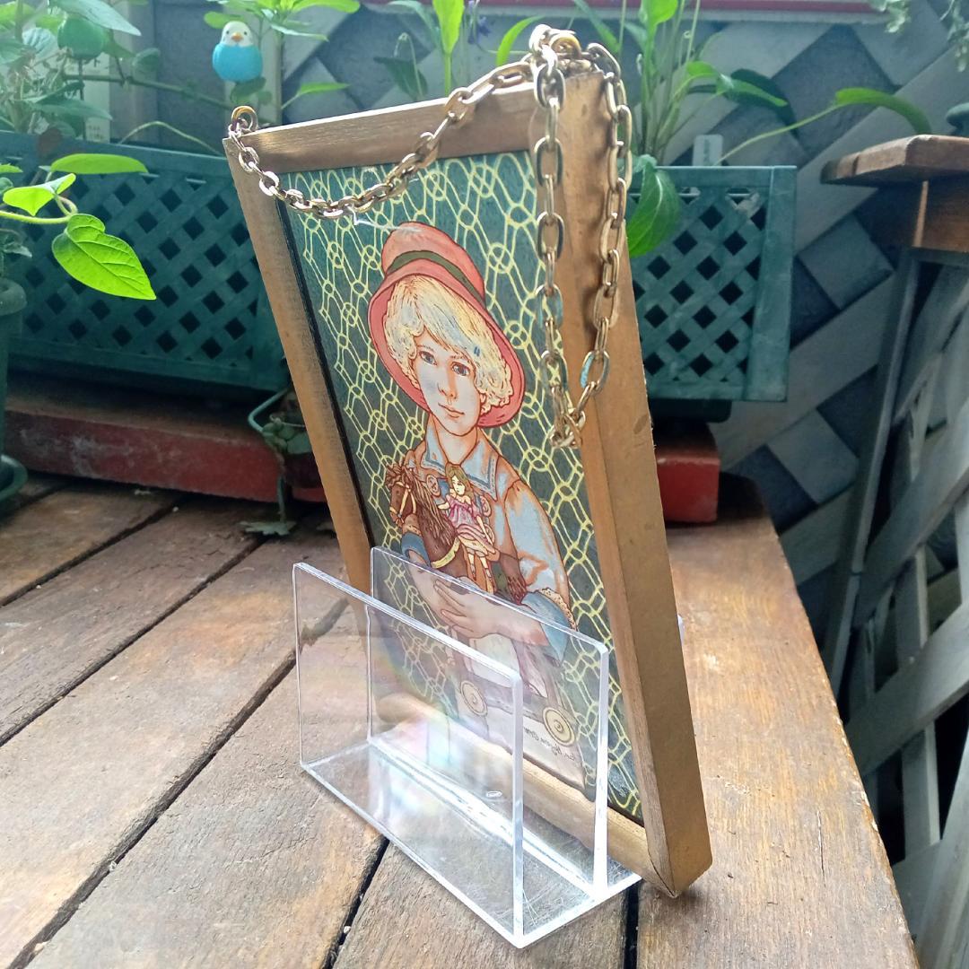 新品ジャン・ハガラ ステンドグラス 少女とお人形 ジョディ グラス