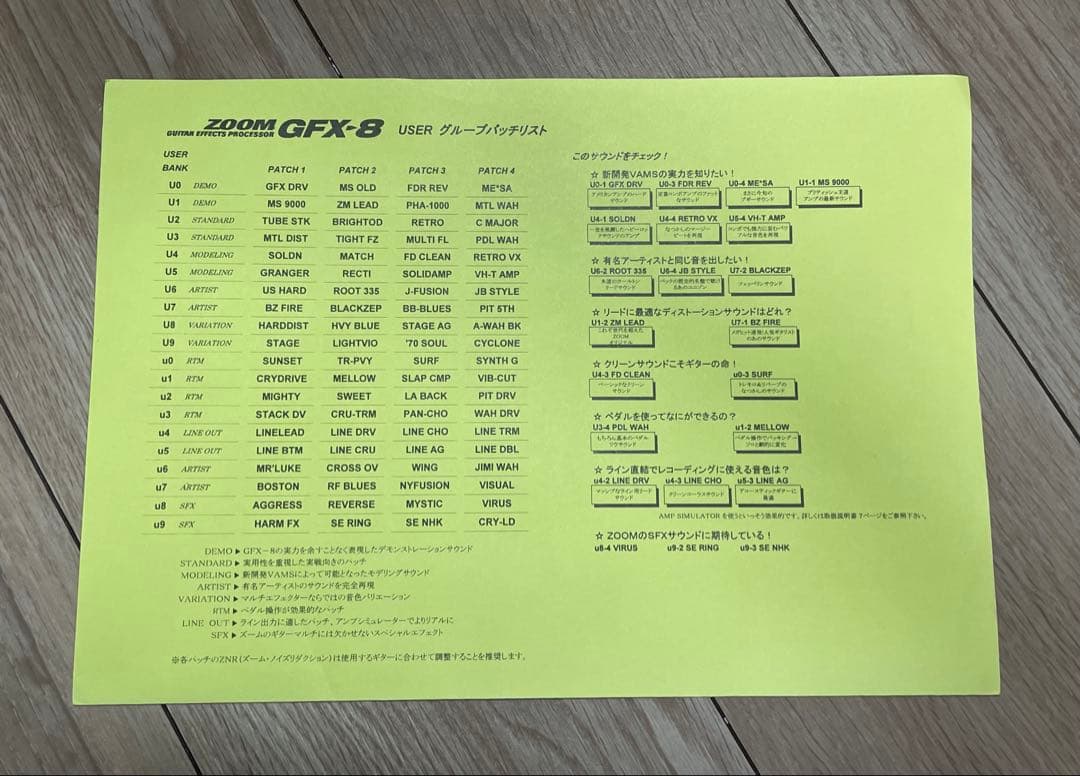 連休限定500円OFF‼︎ zoom GFX-8 マルチエフェクター