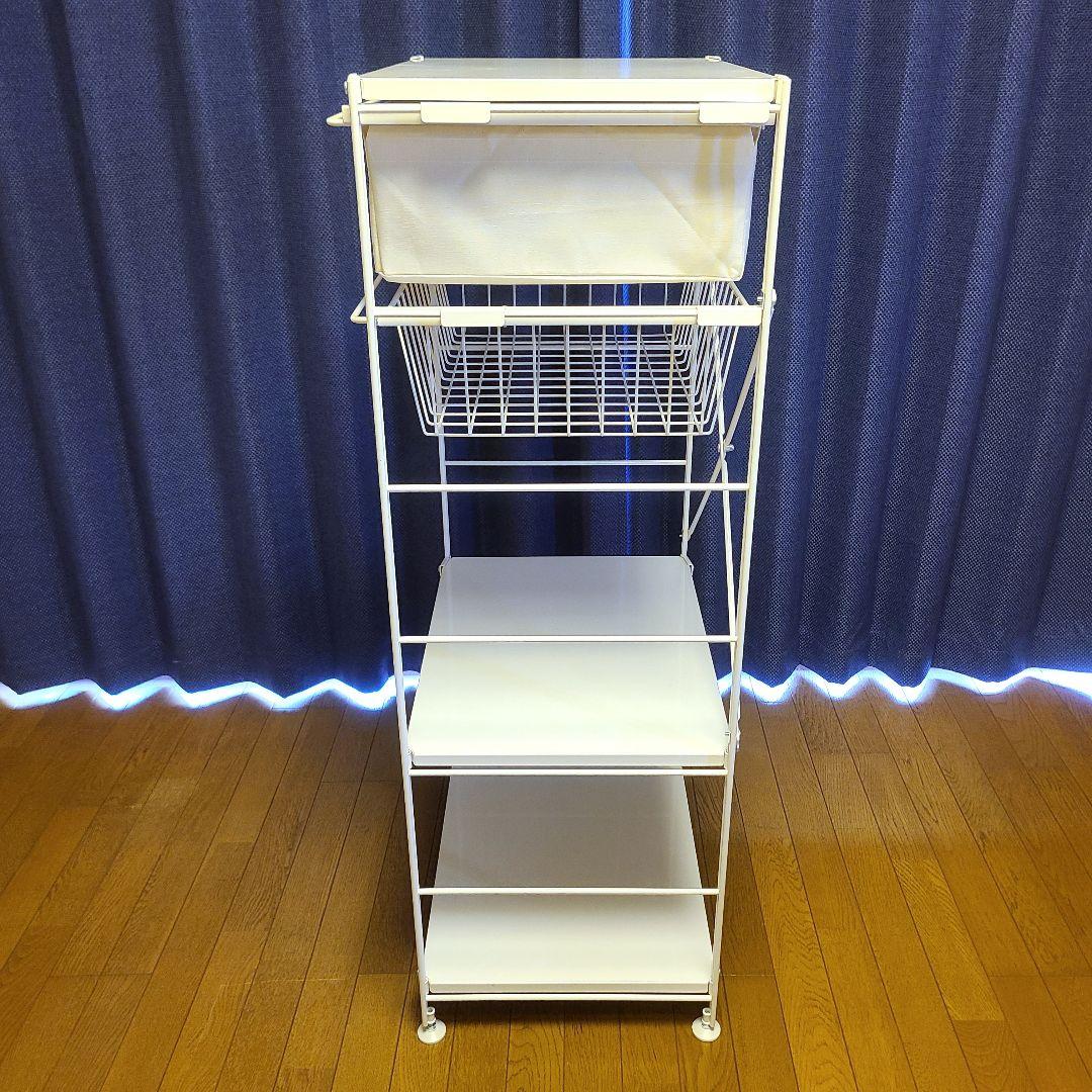 無印良品 スチールユニットシェルフ・スチール棚セット　中　　ライトグレー