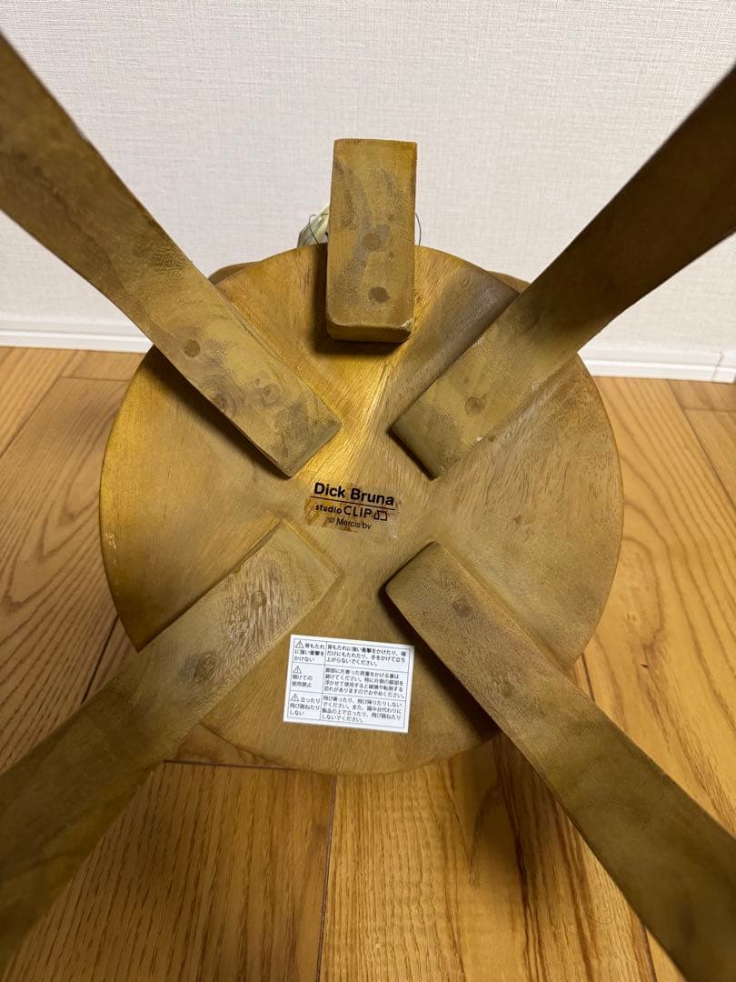 ミッフィー グランティ スタディオクリップ スツール キッズチェア 木製