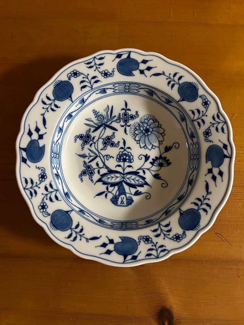 ⭐️マイセン★ブルーオニオン⭐️皿2枚　23cmプレート★新品未使用★