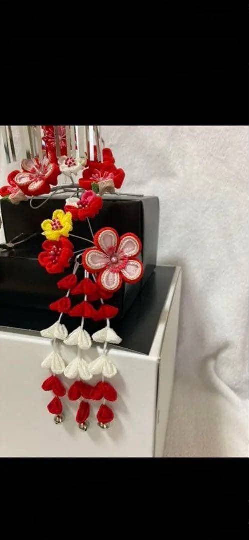 七五三　日本髪　髪飾り　かんざし　ヘアアレンジ