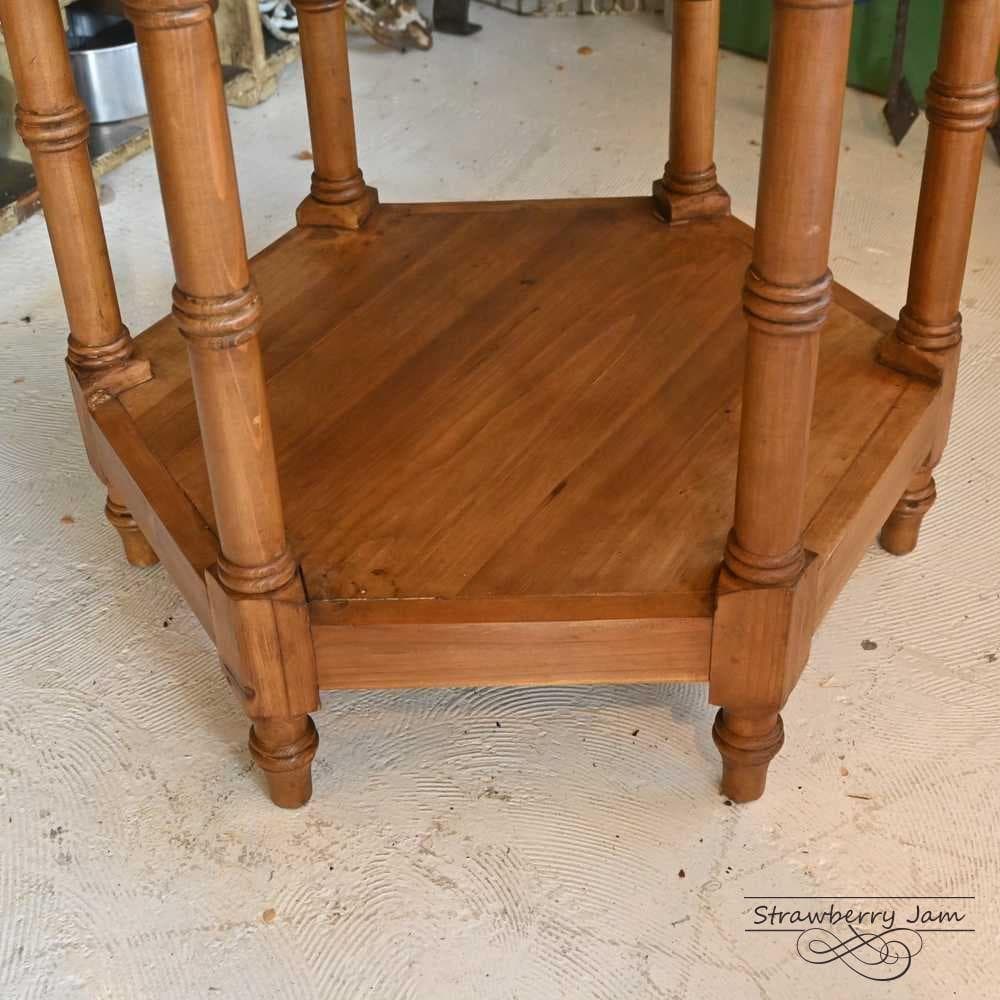 IFU-412 英国アンティーク コーヒーテーブル 花台 教会 スモールテーブル