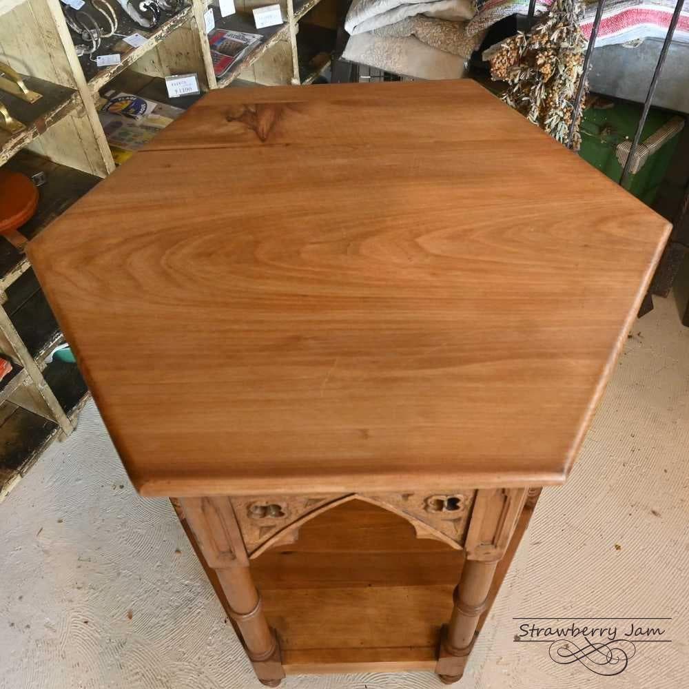 IFU-412 英国アンティーク コーヒーテーブル 花台 教会 スモールテーブル