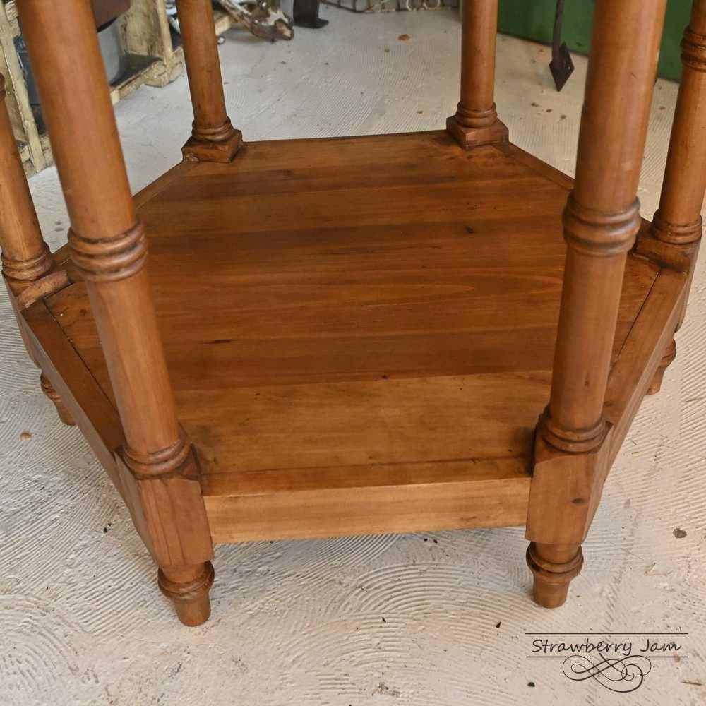 IFU-412 英国アンティーク コーヒーテーブル 花台 教会 スモールテーブル