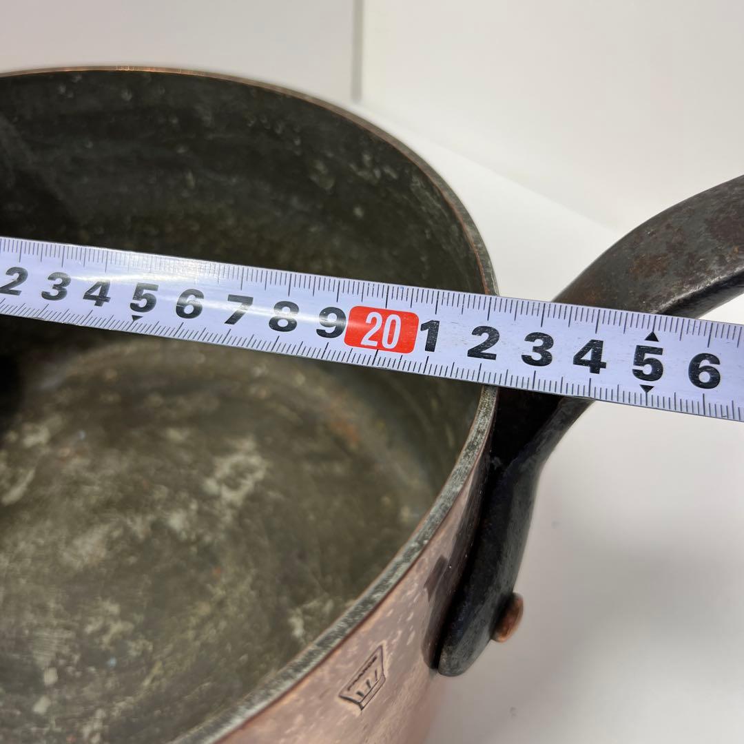 フランス製　銅鍋￼　22.4cm