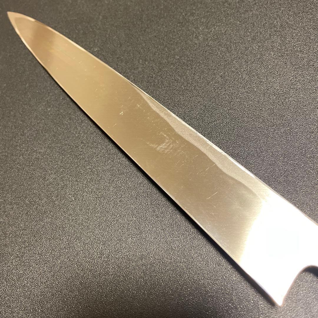 刺身包丁　積層　白ニ鋼　柳刃　8寸 刃渡り　約243mm 黒檀八角柄