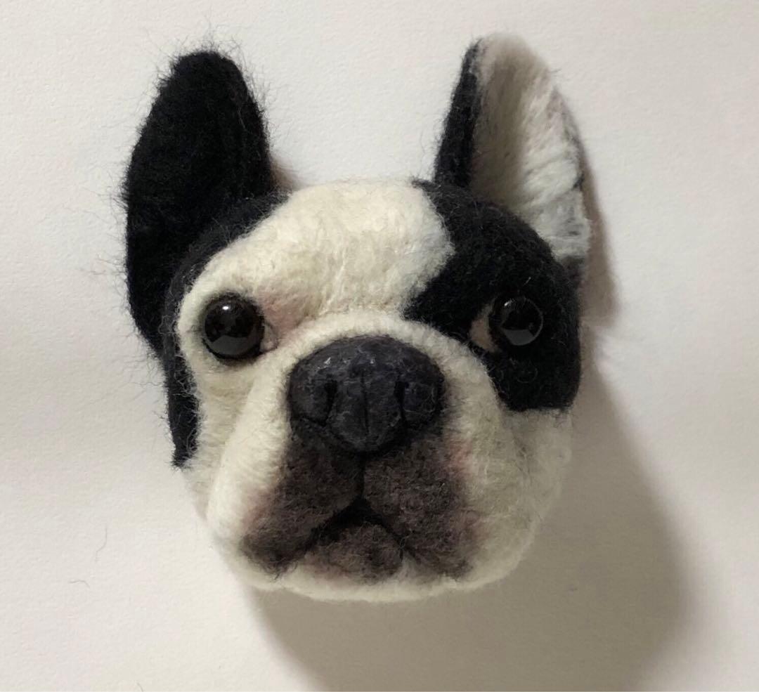 羊毛フェルト　オーダー　EブルFブルブリー　顔半立体