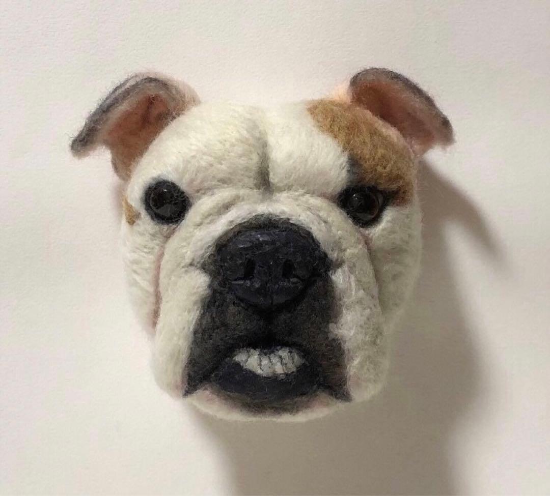 羊毛フェルト　オーダー　EブルFブルブリー　顔半立体