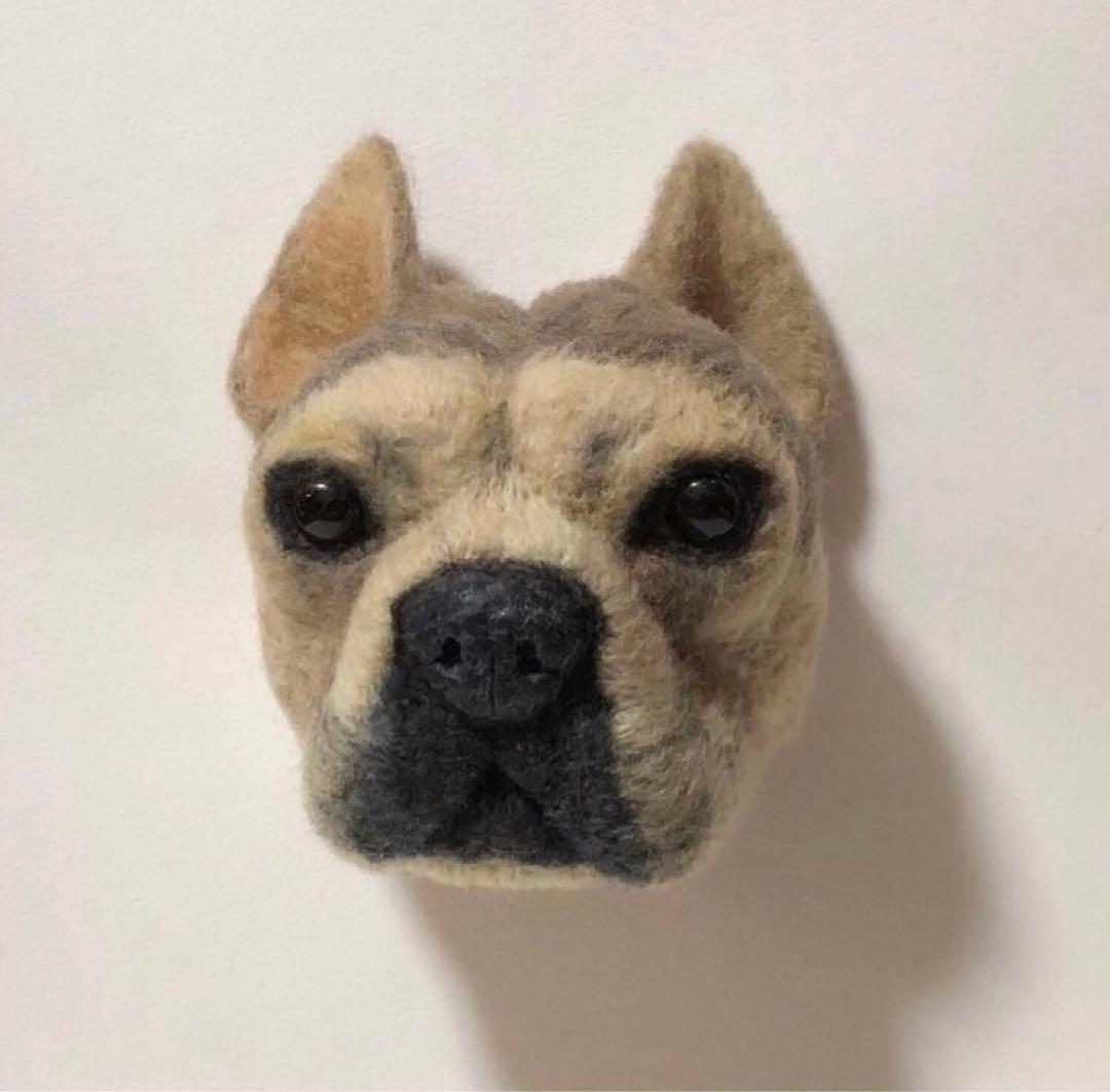 羊毛フェルト　オーダー　EブルFブルブリー　顔半立体