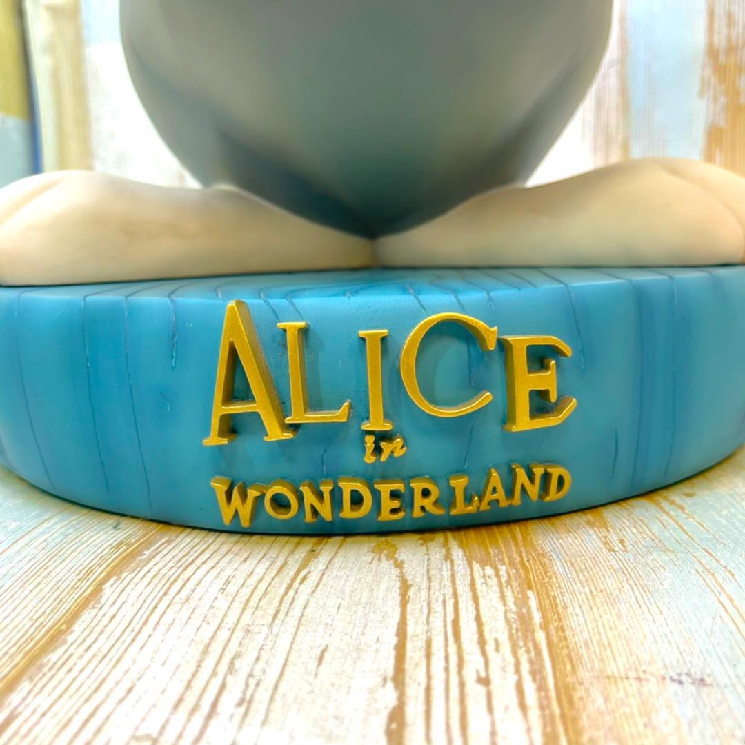 激レア☆不思議の国のアリス 白うさぎ 兎 置き時計 ビッグフィギュア