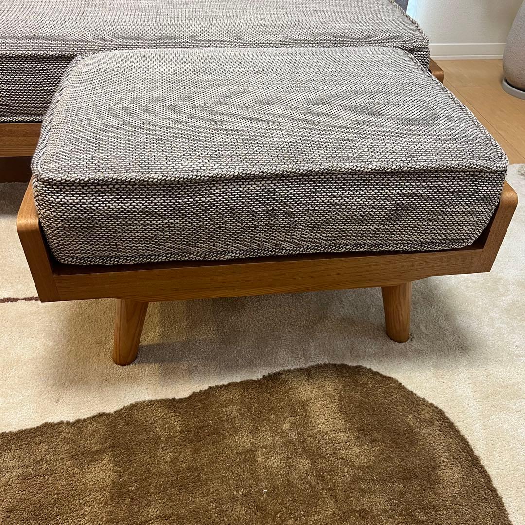 【ほぼ新品】unico ウニコ アルベロ 2人掛けソファ＋オットマン