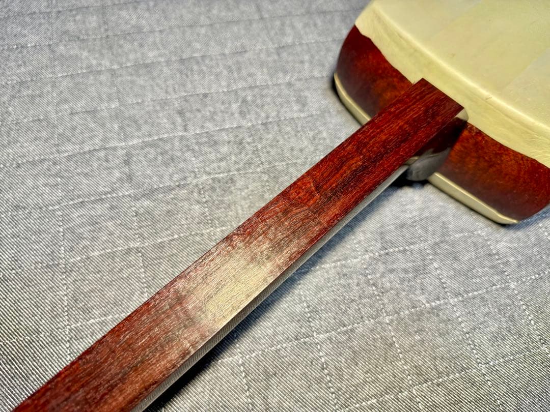 【極上玉杢】最高級 津軽三味線 金細 子持綾杉胴 超美品 トチ巻太棹 瘤杢 縮杢