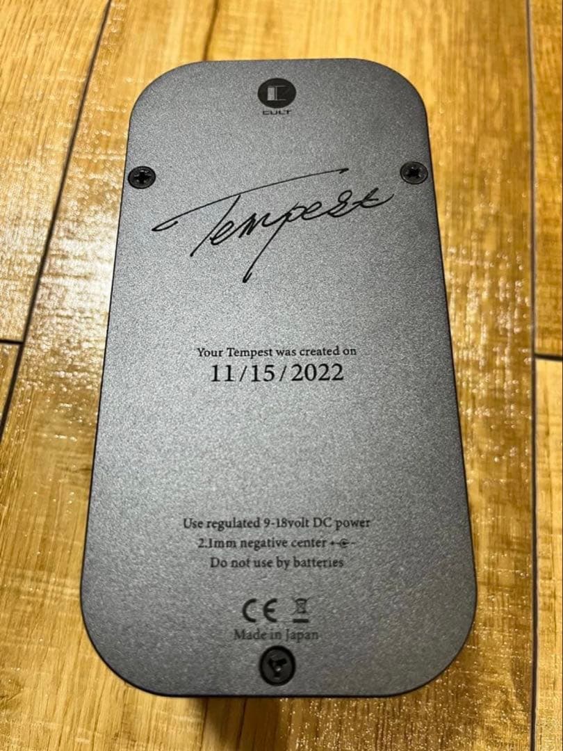 Tempest CULT ディストーションギターエフェクター