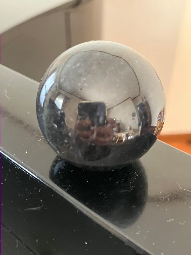 はち。さま専用アイオライトサンストーン　スフィア　天然石置物　C73